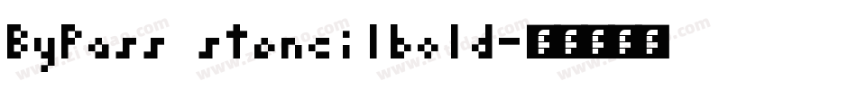 ByPass stencilbold字体转换